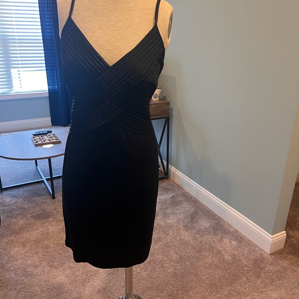 VENUS Black Sheath Mini Dress Spaghetti Strap